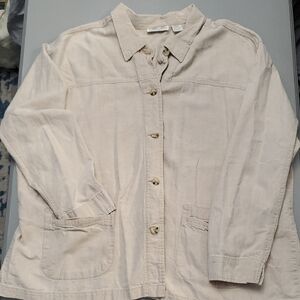 Cherokee Plus Size Beige Utility ShirtJacket